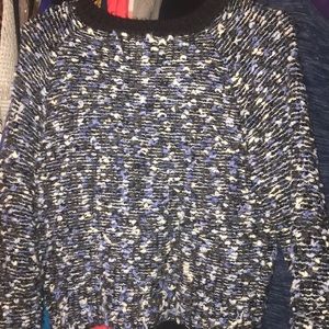 Blue cropped Sweater